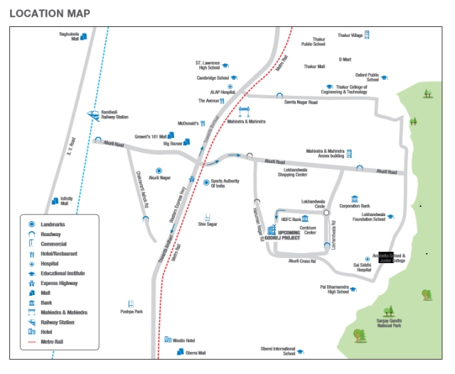 Godrej Tranquil location Map